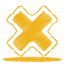 Yellow-cross icon