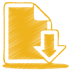 Yellow-document-download icon