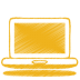 Yellow-laptop icon