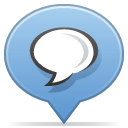 Social balloon chat icon