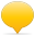 Social balloon color yellow icon