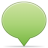 Social balloon color green bright icon