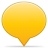 Social balloon color yellow icon