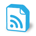 Button rss document icon