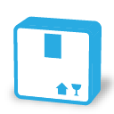 Parcel pack box icon