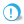 Button round warning icon
