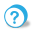 Button round question icon