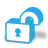Padlock-unlock icon