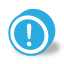 Button round dark warning icon