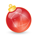 Xmas-ball-red icon