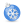 Xmas ball blue icon