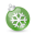 Xmas ball green icon