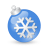 Xmas-ball-blue icon