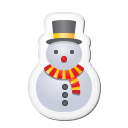 Xmas-sticker-snowman icon
