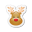 Xmas sticker reindeer icon