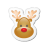 Xmas-sticker-reindeer icon