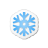 Xmas-sticker-snowflake icon