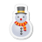 Xmas-sticker-snowman icon
