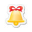 Xmas-sticker-bell icon