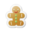 Xmas-sticker-gingerbread icon