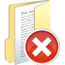 Folder-full-delete icon