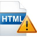 Html-page-warning icon