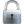 Lock disabled icon