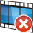 Movie-track-remove icon