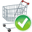 Shopping-cart-accept icon