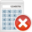 Calculator-remove icon