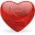 Rosy heart icon
