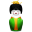 Geisha-China-green icon