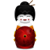 Geisha-Japan-red icon