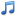 Music note blue icon