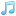 Music note cian icon