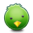 Bird green icon