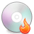Burning disc icon