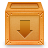 Crate download icon