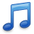 Music-note-blue icon