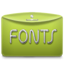 Folder Text Fonts icon