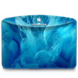 Folder Abstract Blue Smoke icon