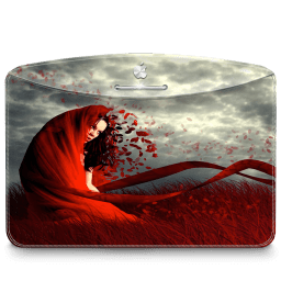 Folder Girl Red icon