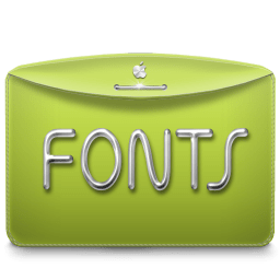 Folder Text Fonts icon
