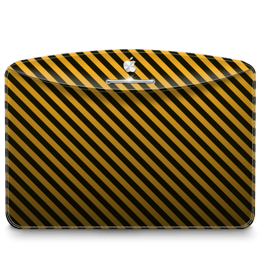 Folder Pattern Stripes Warning icon
