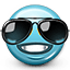 Emoticon Cool Sunglasses icon