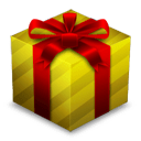 Gift Box Gold icon