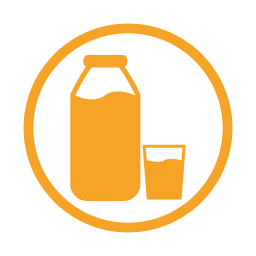Milk allergy amber icon