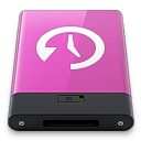 Pink Time Machine W icon