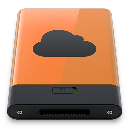 Orange iDisk B icon