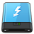 Blue Thunderbolt W icon